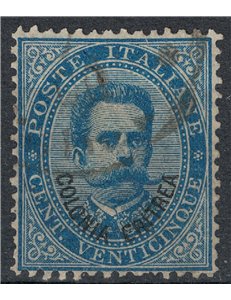 ERITREA 1893 25c azzurro us