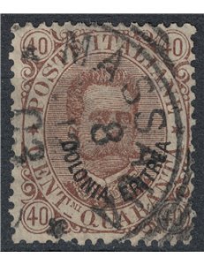 ERITREA 1893 40c brown us