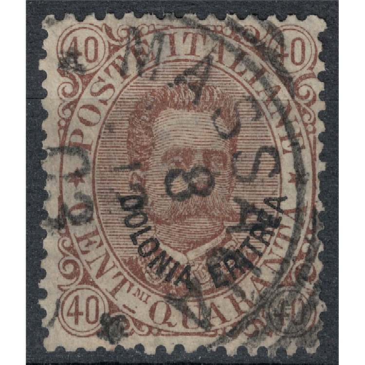 ERITREA 1893 40c brown us