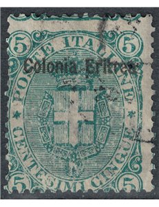 ERITREA 1893 5c green us