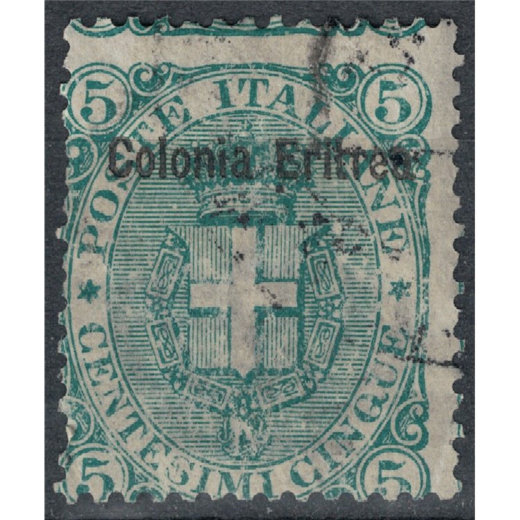 ERITREA 1893 5c green us