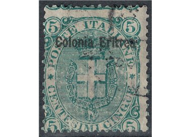 ERITREA 1893 5c green us