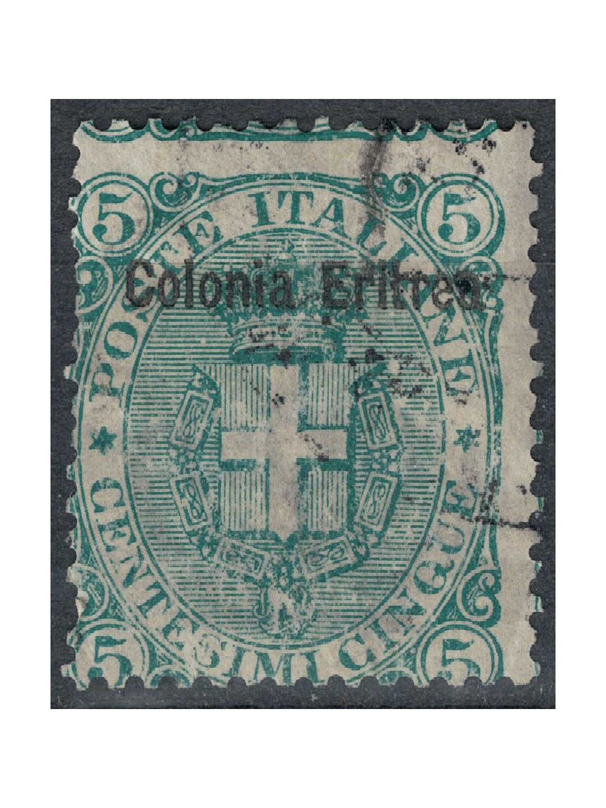 ERITREA 1893 5c green us