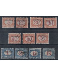 ERITREA 1903 Postage Due 11v us ©