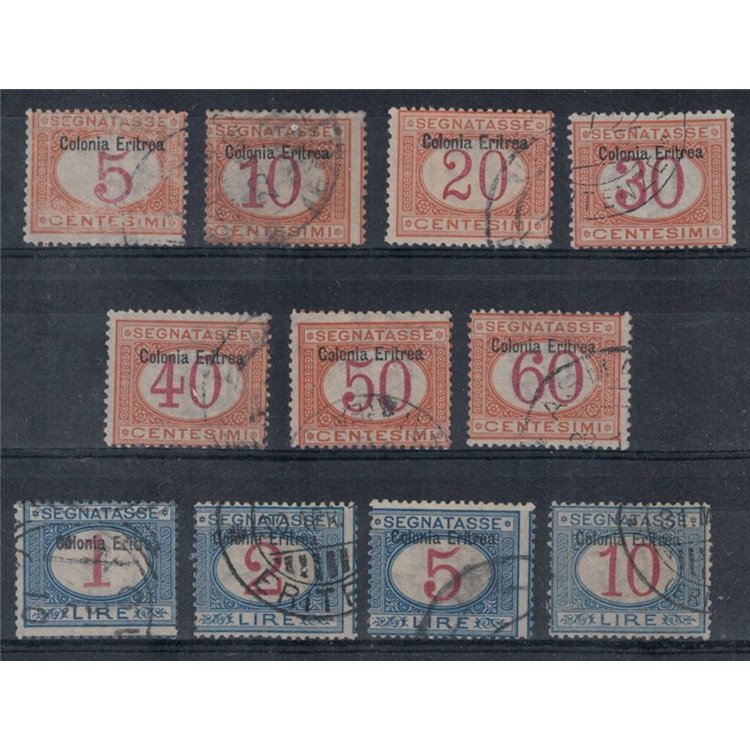 ERITREA 1903 Segnatasse 11v us ©
