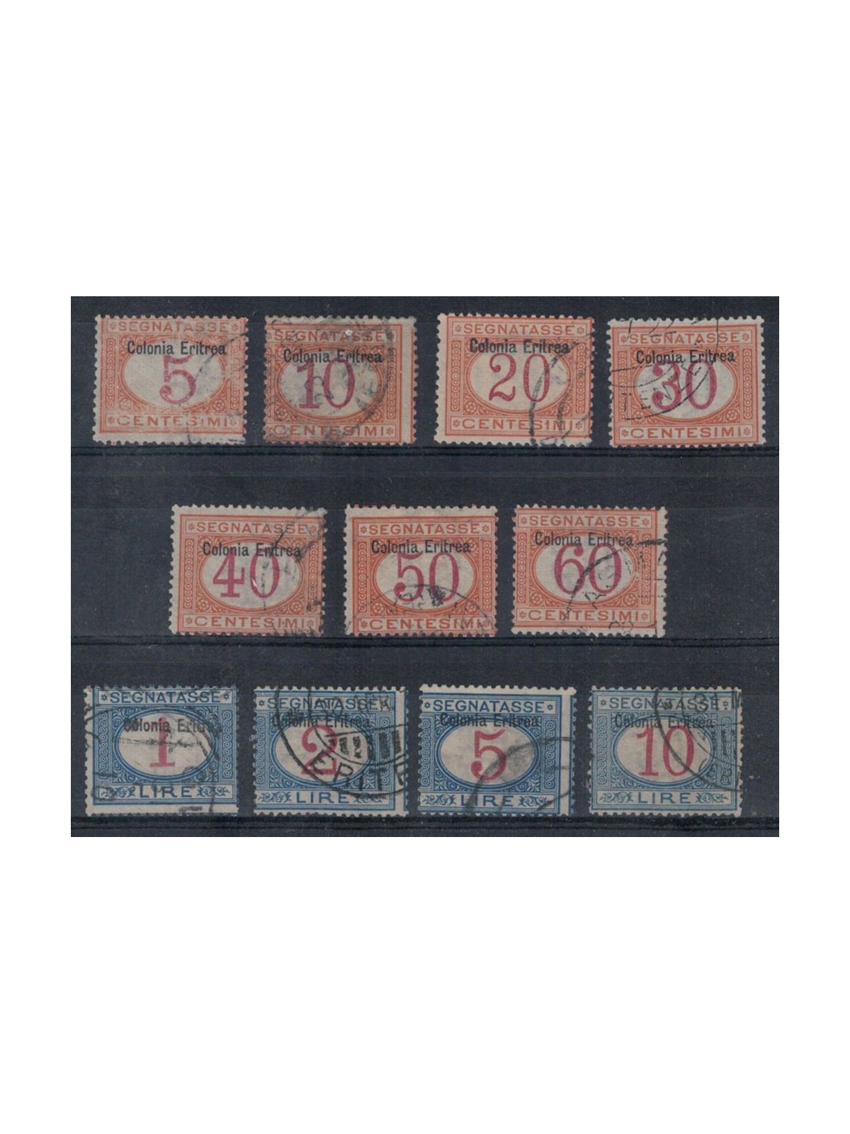 ERITREA 1903 Segnatasse 11v us ©