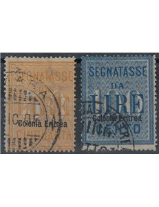 ERITREA 1903 Segnatasse 2v us ©