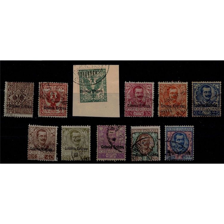 ERITREA 1903 Serie floreale 11v us
