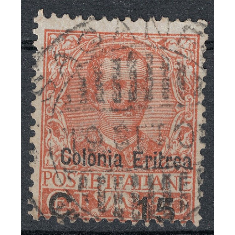 ERITREA 1905 Floral 15c on 20c us