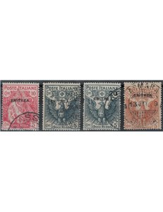 ERITREA 1916 Pro Red Cross 4v us