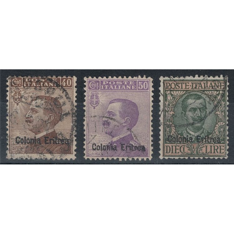 ERITREA 1916 Ordinary series 3v us ©