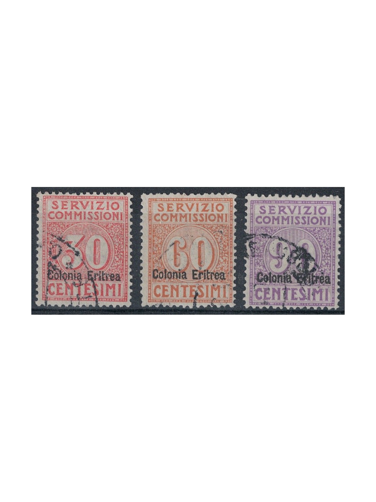 ERITREA 1916 Commission Service 3v us
