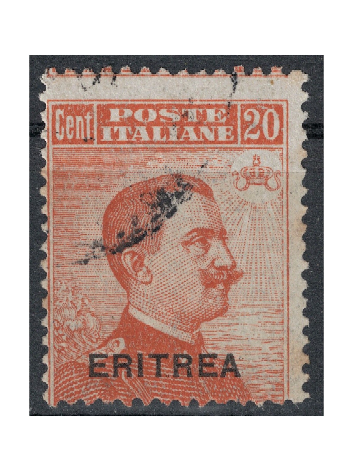 ERITREA 1919 Michetti 20c arancio us