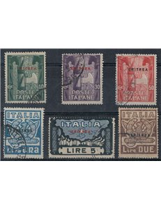 ERITREA 1923 March on Rome 6v us