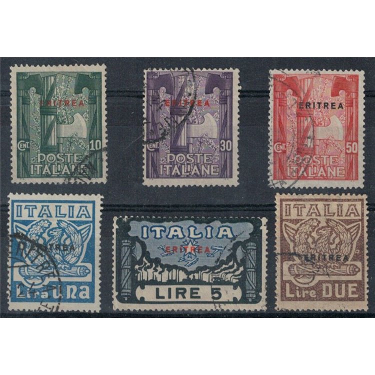 ERITREA 1923 Marcia su Roma 6v us