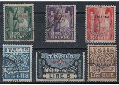 ERITREA 1923 Marcia su Roma 6v us