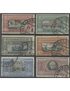 ERITREA 1924 Alessandro Manzoni 6v us ©
