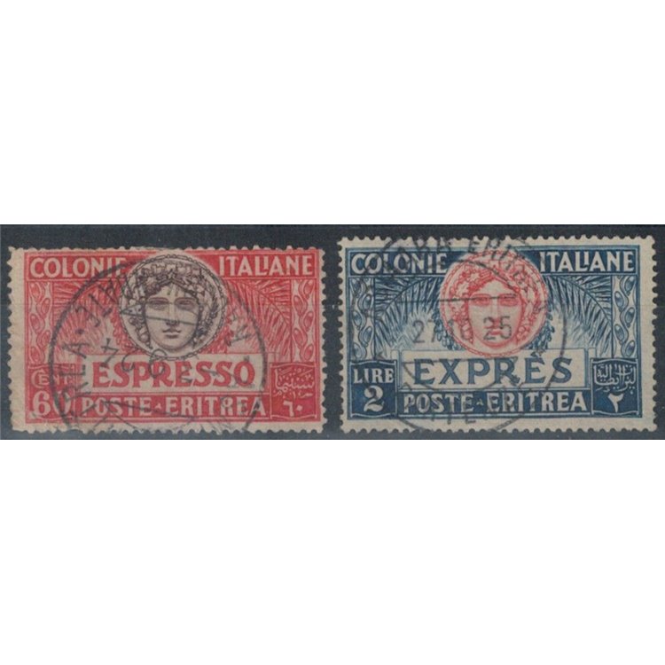 ERITREA 1924 Espressi 2v us