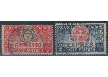 ERITREA 1924 Espressi 2v us
