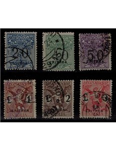 ERITREA 1924 Postage due money order 6v us ©