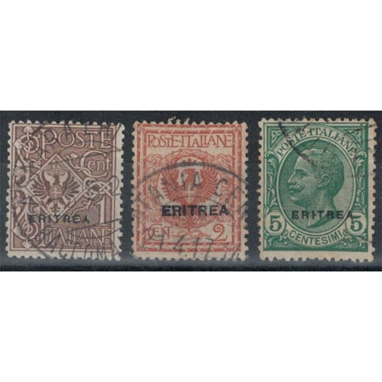 ERITREA 1924 Serie ordinaria 3v us