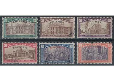 ERITREA 1925 Anno santo 6v us