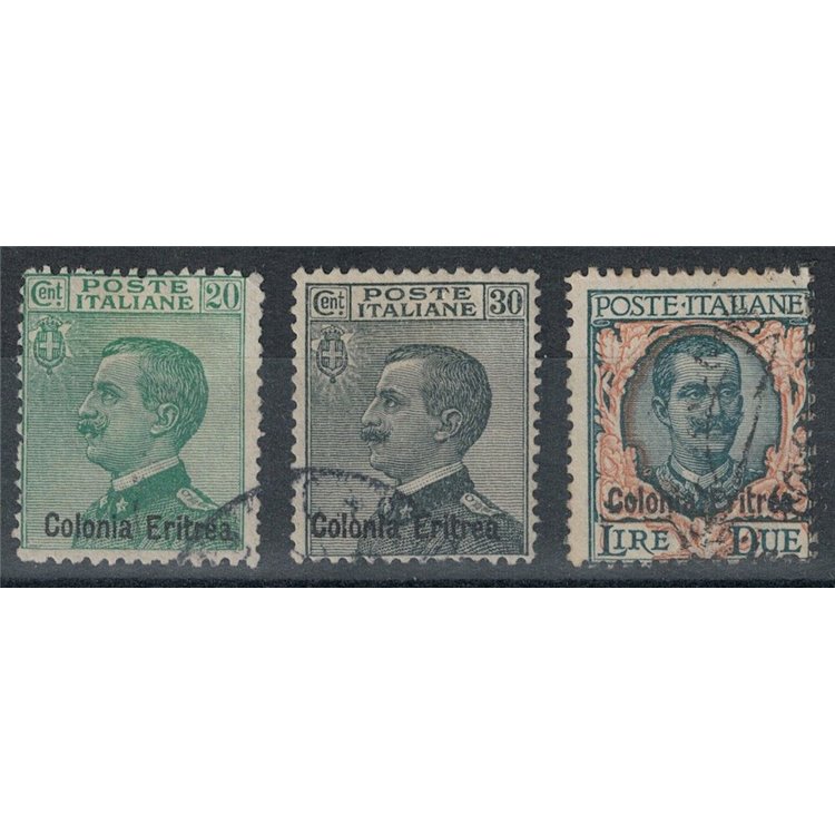 ERITREA 1925 Serie ordinaria 3v us