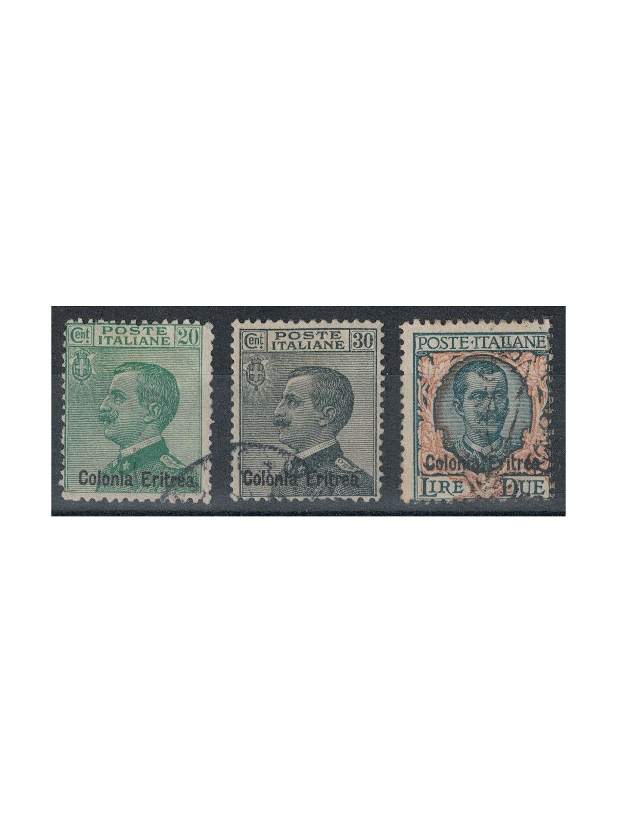 ERITREA 1925 Serie ordinaria 3v us