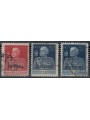 ERITREA 1925-26 Giubileo del Re (dent. 11) 3v us