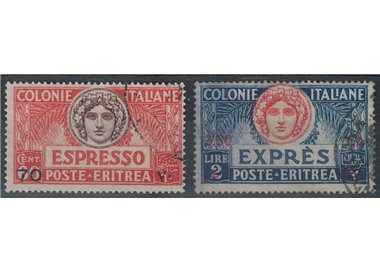 ERITREA 1926 Espressi 2v us
