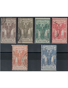 ERITREA 1926 Istituto Coloniale Italiano 6v us