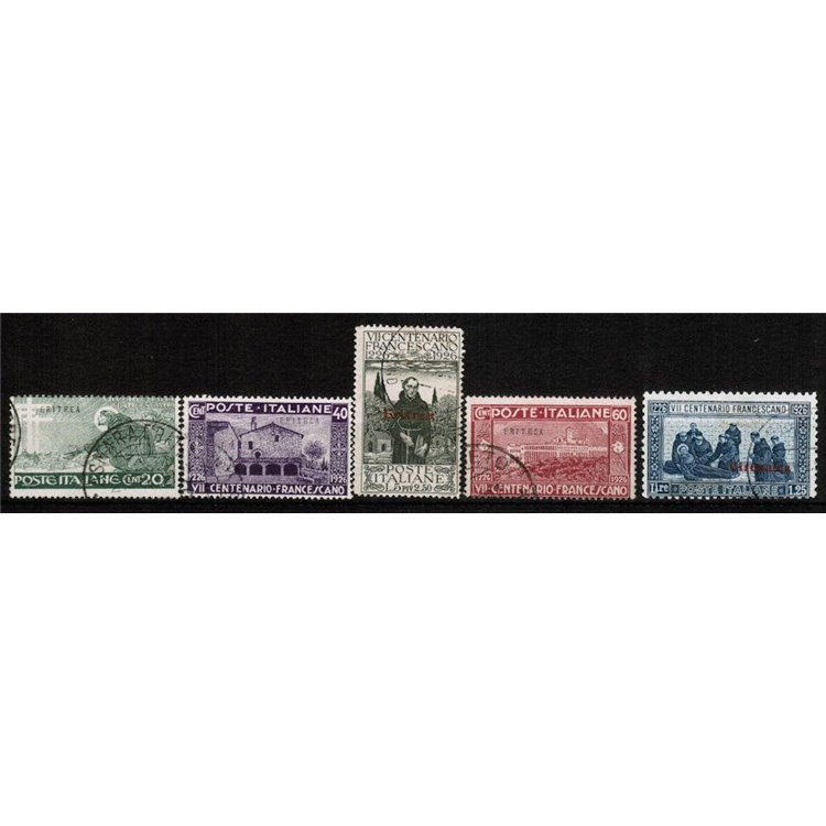ERITREA 1926 San Francesco 5v us
