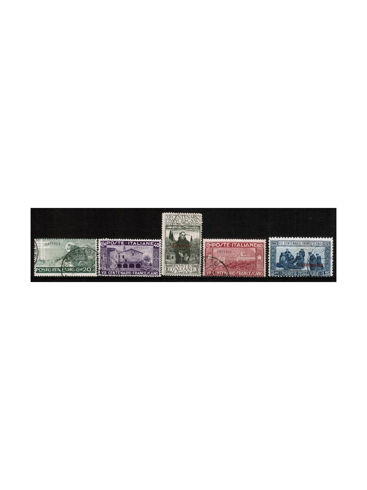 ERITREA 1926 San Francesco 5v us