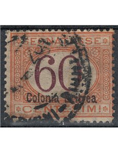 ERITREA 1926 Segnatasse 60c arancio e bruno us