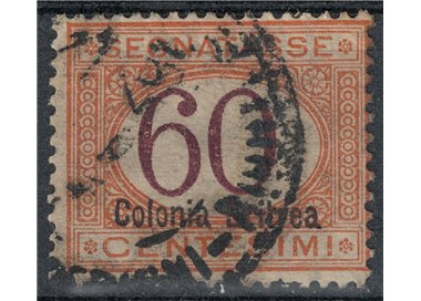 ERITREA 1926 Segnatasse 60c arancio e bruno us