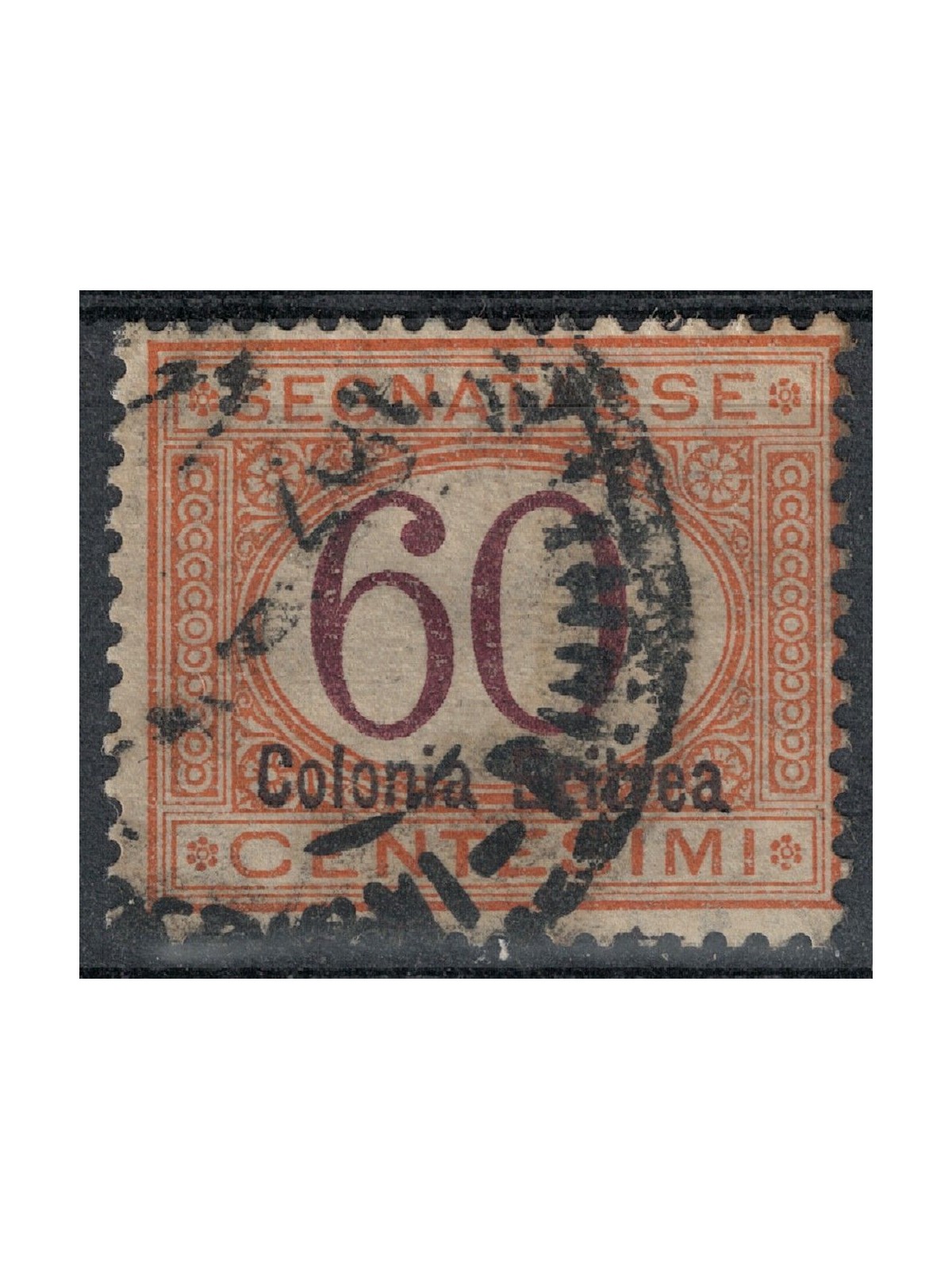 ERITREA 1926 Segnatasse 60c arancio e bruno us
