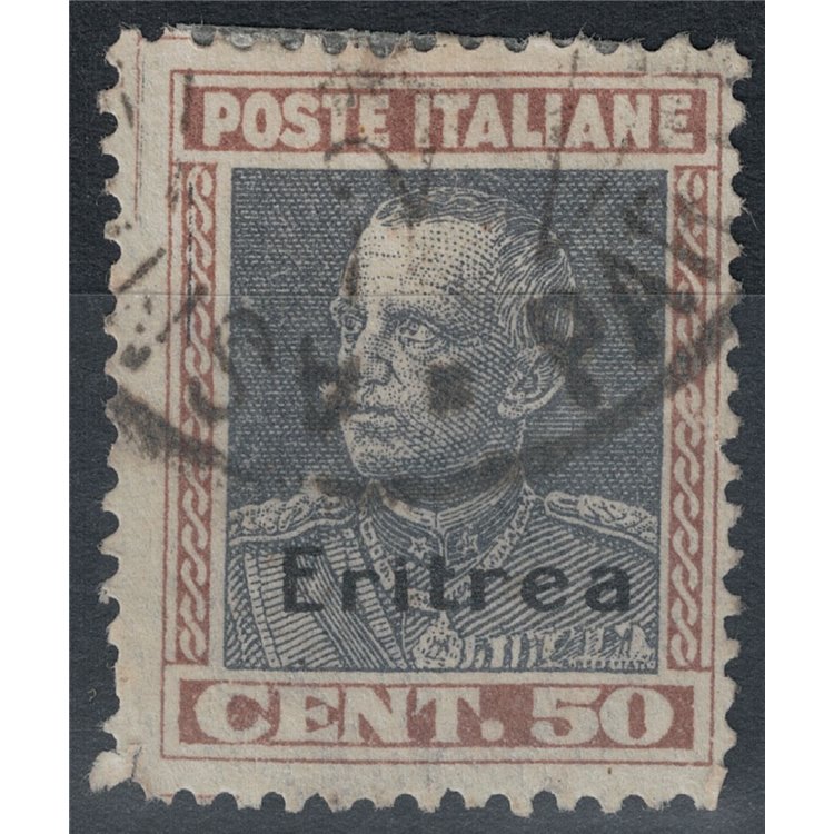 ERITREA 1928 50c brown and gray us