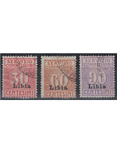 LIBYA 1915 Commission Service 3v us