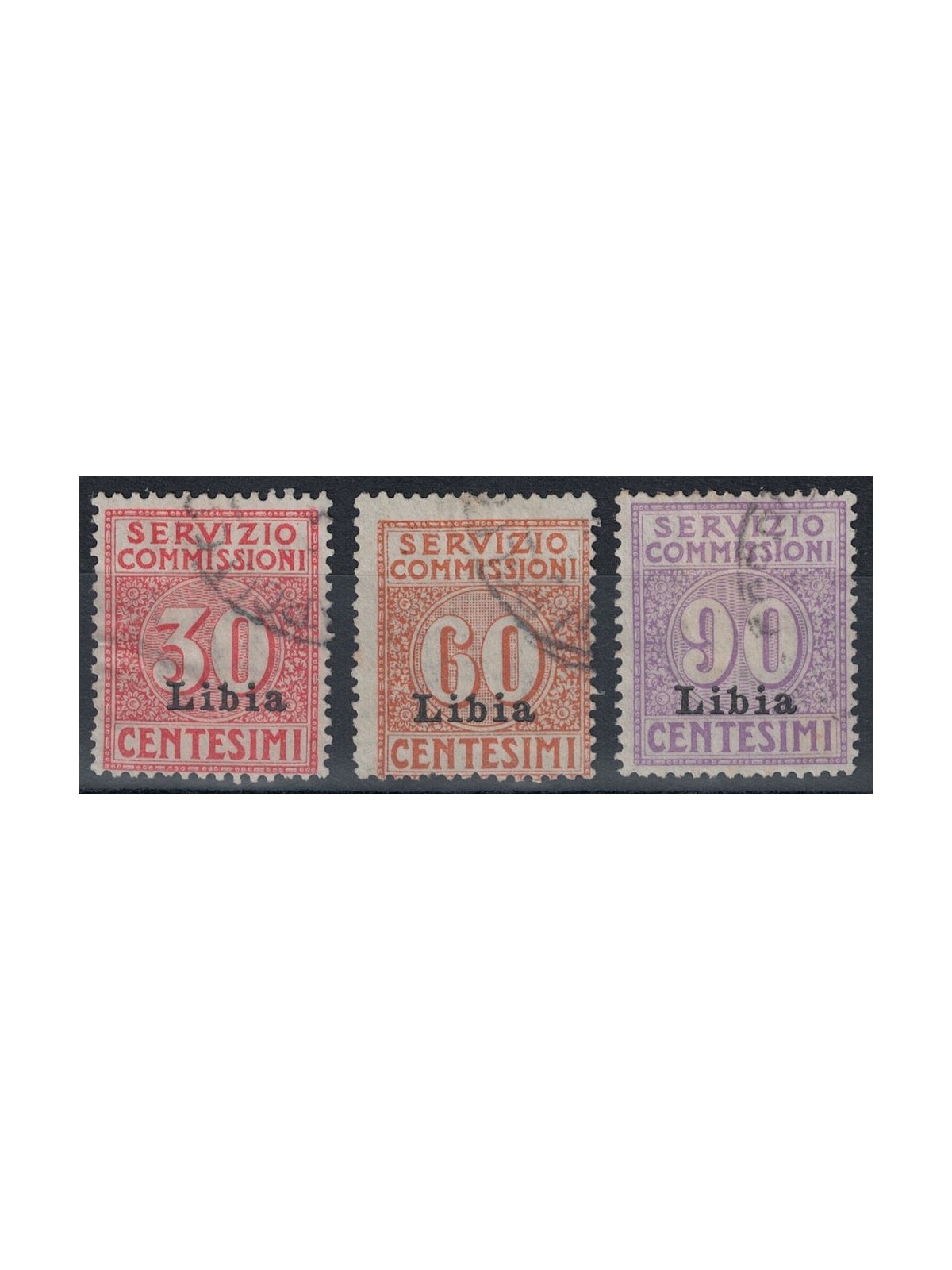 LIBIA 1915 Servizio commissioni 3v us