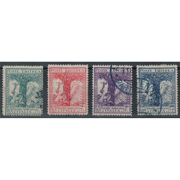 ERITREA 1928 African Society of Italy 4v us