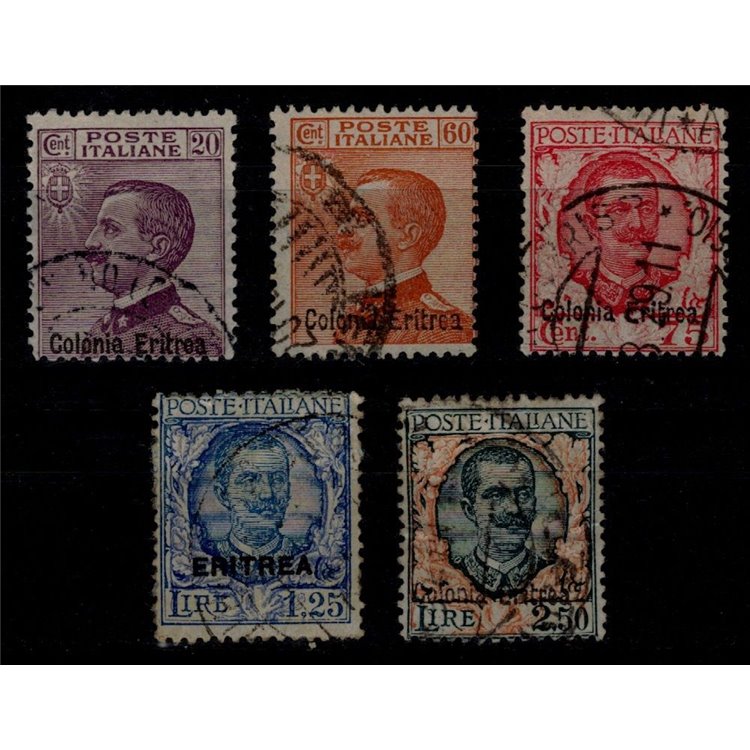 ERITREA 1928-29 Serie ordinaria 5v us