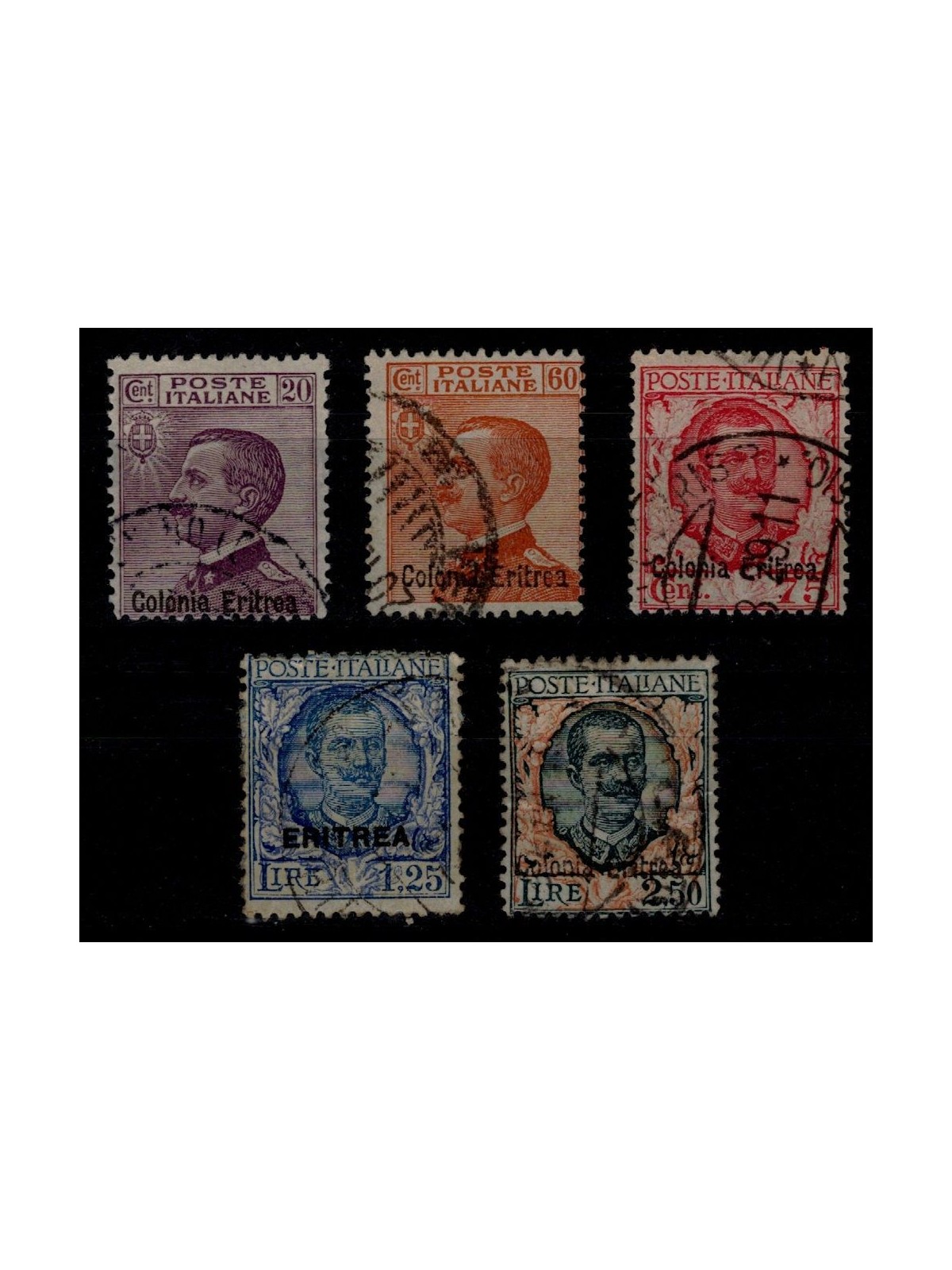 ERITREA 1928-29 Ordinary series 5v us