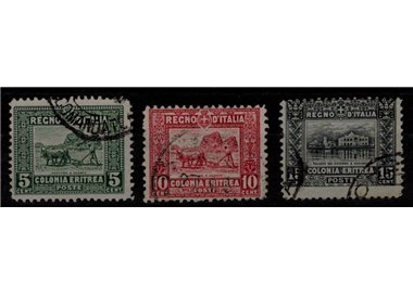 ERITREA 1928-29 Pictorial Series 3v us ©