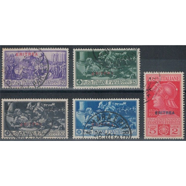 ERITREA 1930 Francesco Ferrucci 5v us