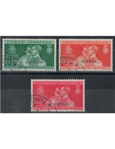 ERITREA 1930 Wedding of Prince Umberto 3v us