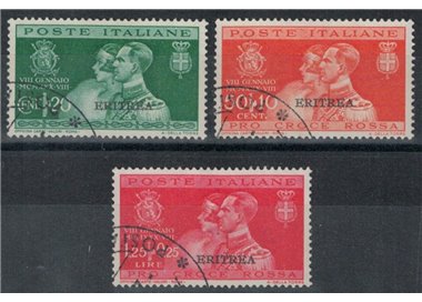 ERITREA 1930 Nozze del Principe Umberto 3v us