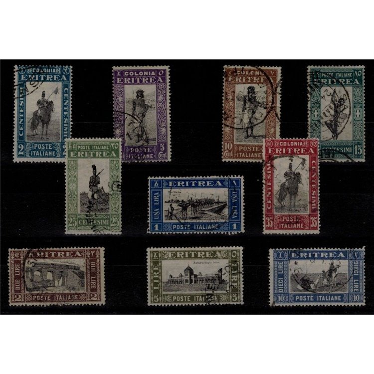 ERITREA 1930 Serie Pittorica 10v us ©