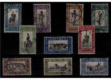 ERITREA 1930 Serie Pittorica 10v us ©