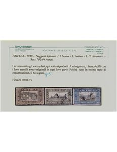 COLONIE ERITREA 1930 Serie Pittorica 10v us ©