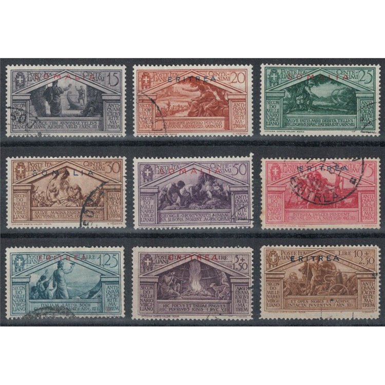 ERITREA 1930 Virgilio 9v us